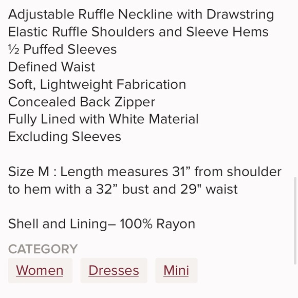 ViCi Emerald puff sleeve Sundress🧩 - Picture 6 of 8